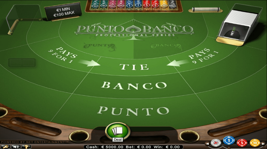 punto banco baccarat